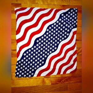American Flag Bandana 20" x 19".